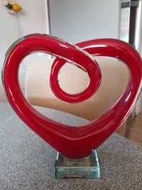 Szklo artystyczne w kształcie serca
