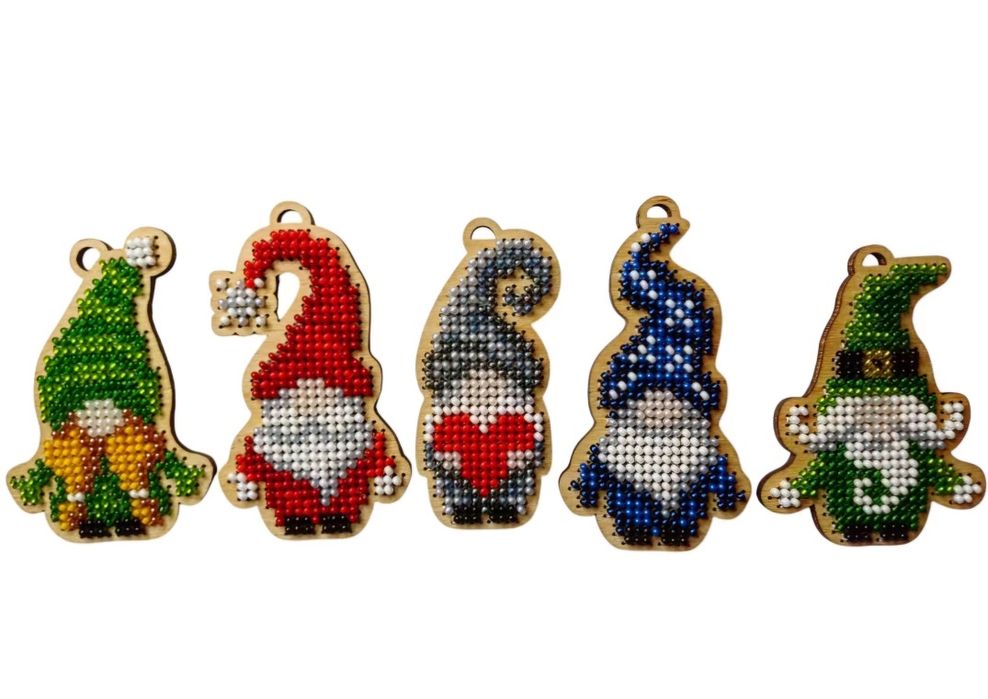 Новорічні іграшки "Гноми" (4 шт)