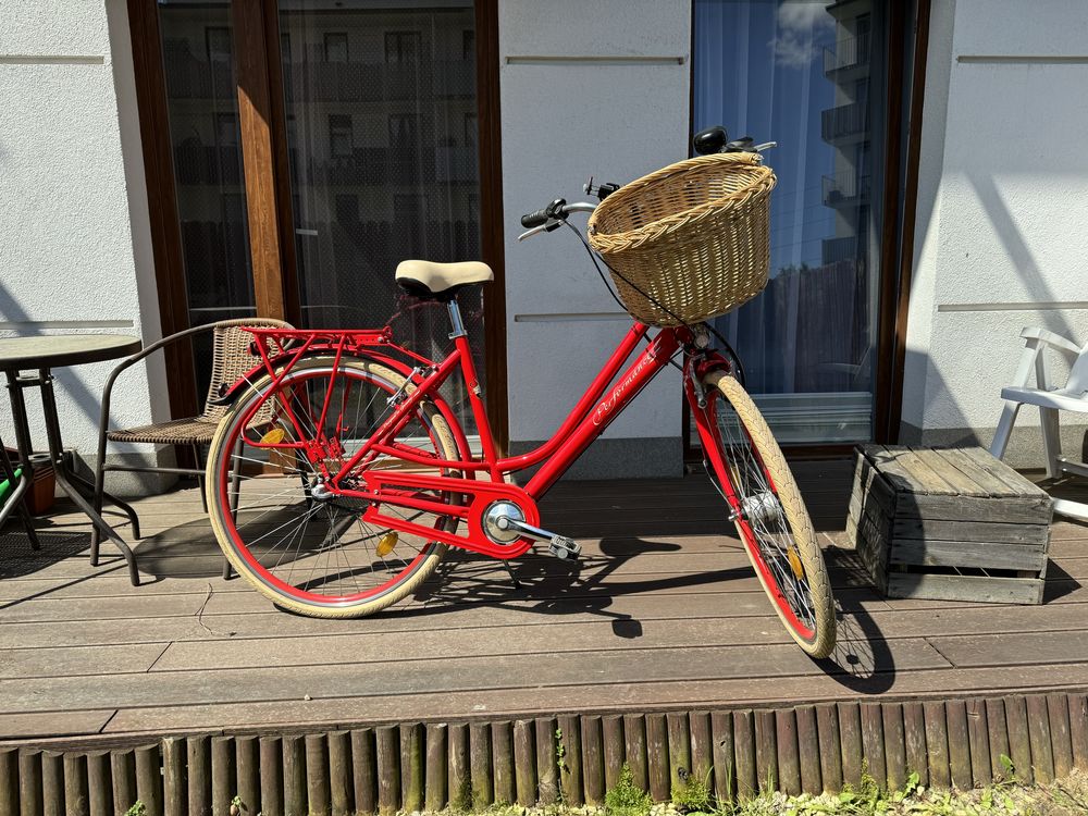 Solidny NIEMIECKI duży rower miejski holenderski damski damka koła 28