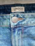 Dżinsy r44 Lindex z ozdobami na dole
