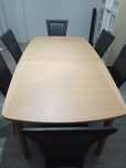 Mesa de jantar extensível + 6 cadeiras