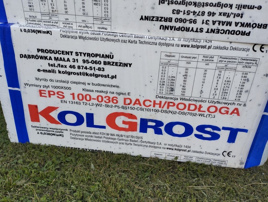 Styropian dach/podłoga