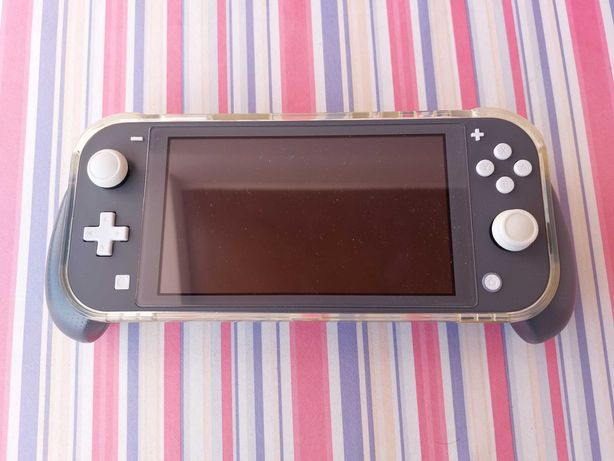 Nintendo Switch Lite + Grip case + bolsa + acessórios