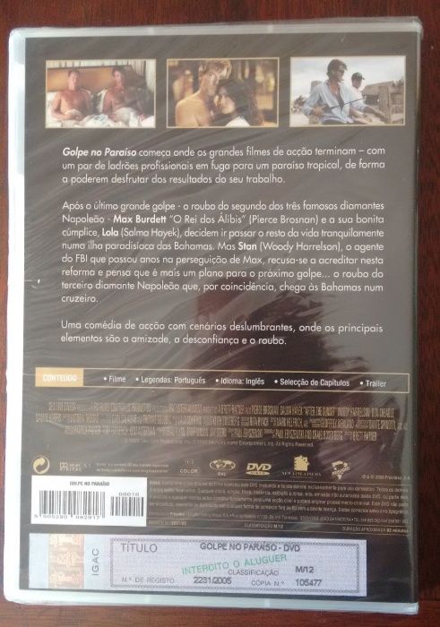 Filme DVD "Golpe no Paraíso" (Selado)