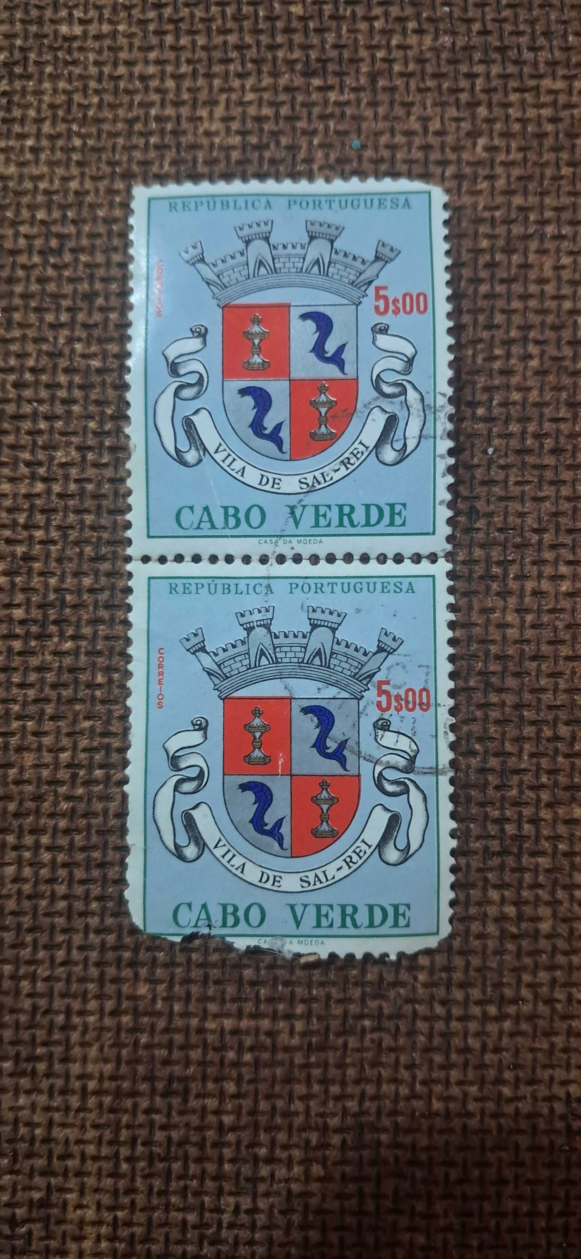 Conjunto lote de selos Cabo Verde
