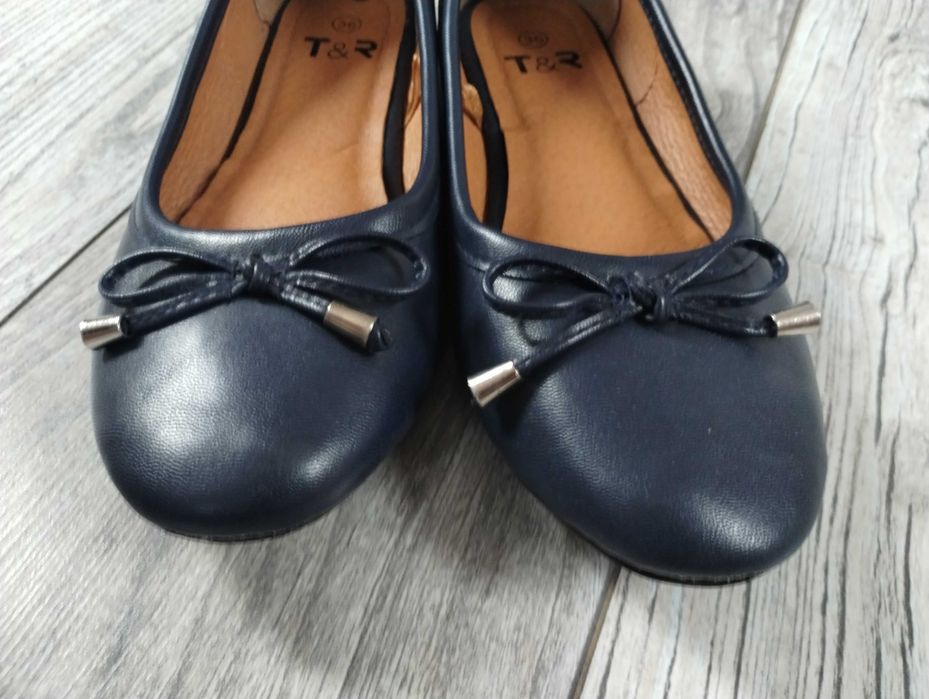 Baleriny granatowe 36