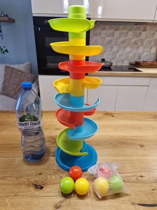 Wieża zjeżdżalnia kulek 6 piłek wysoka