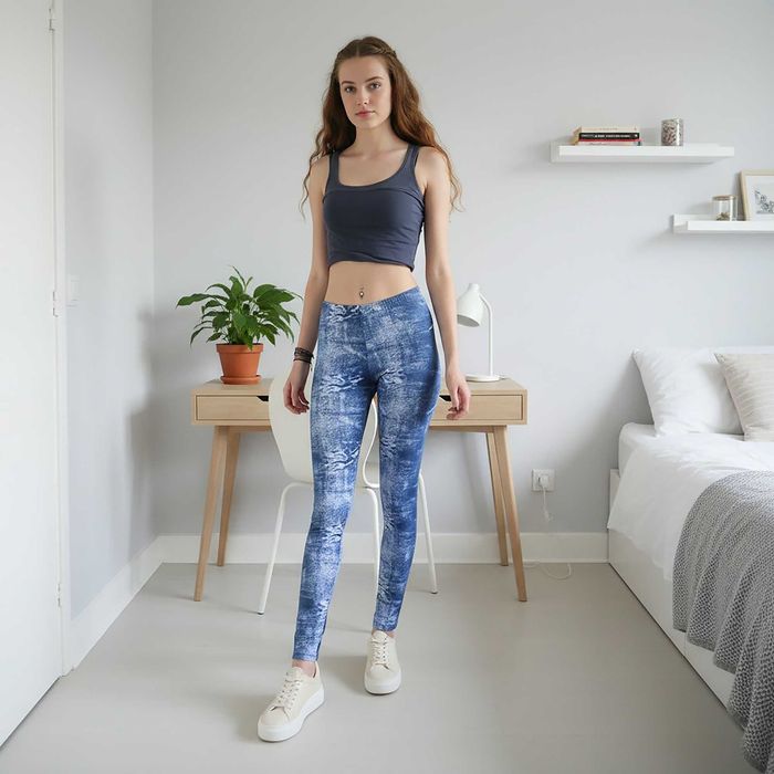 Leginsy damskie bawełniane  S nieprześwitujące