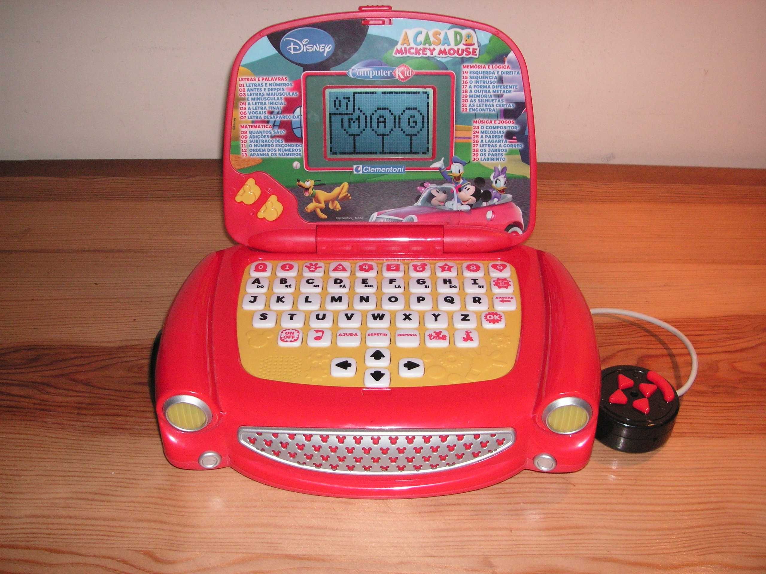 Clementoni - Computer Kid Laptop Educacional Mickey (4+) - Estado Novo