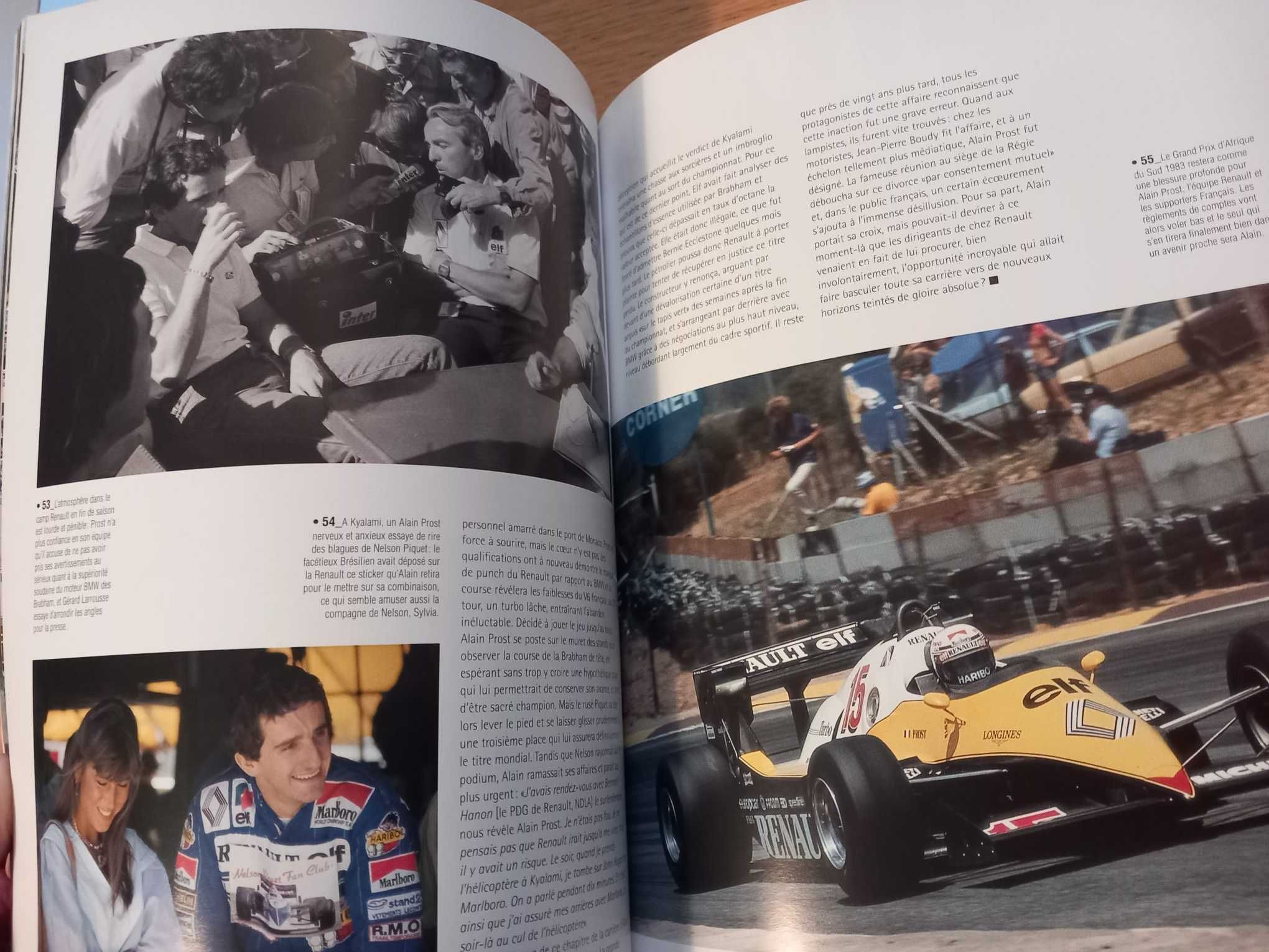 Livro 'Les Legendes de la Formule 1' - Alain Prost