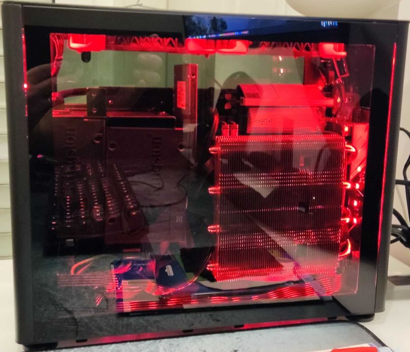 Caixa ITX Jonsbo A4 - Vidro Temperado - Cabo Riser Gen4 - SFF Mini-ITX