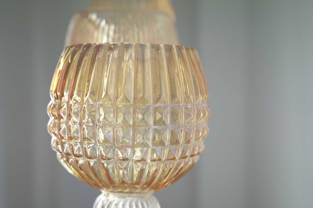 3 Castiçais em Vidro