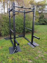 POWER RACK 80X80X3 + BELKI ASEKURACYJNE + HAKI / klatka / siłownia