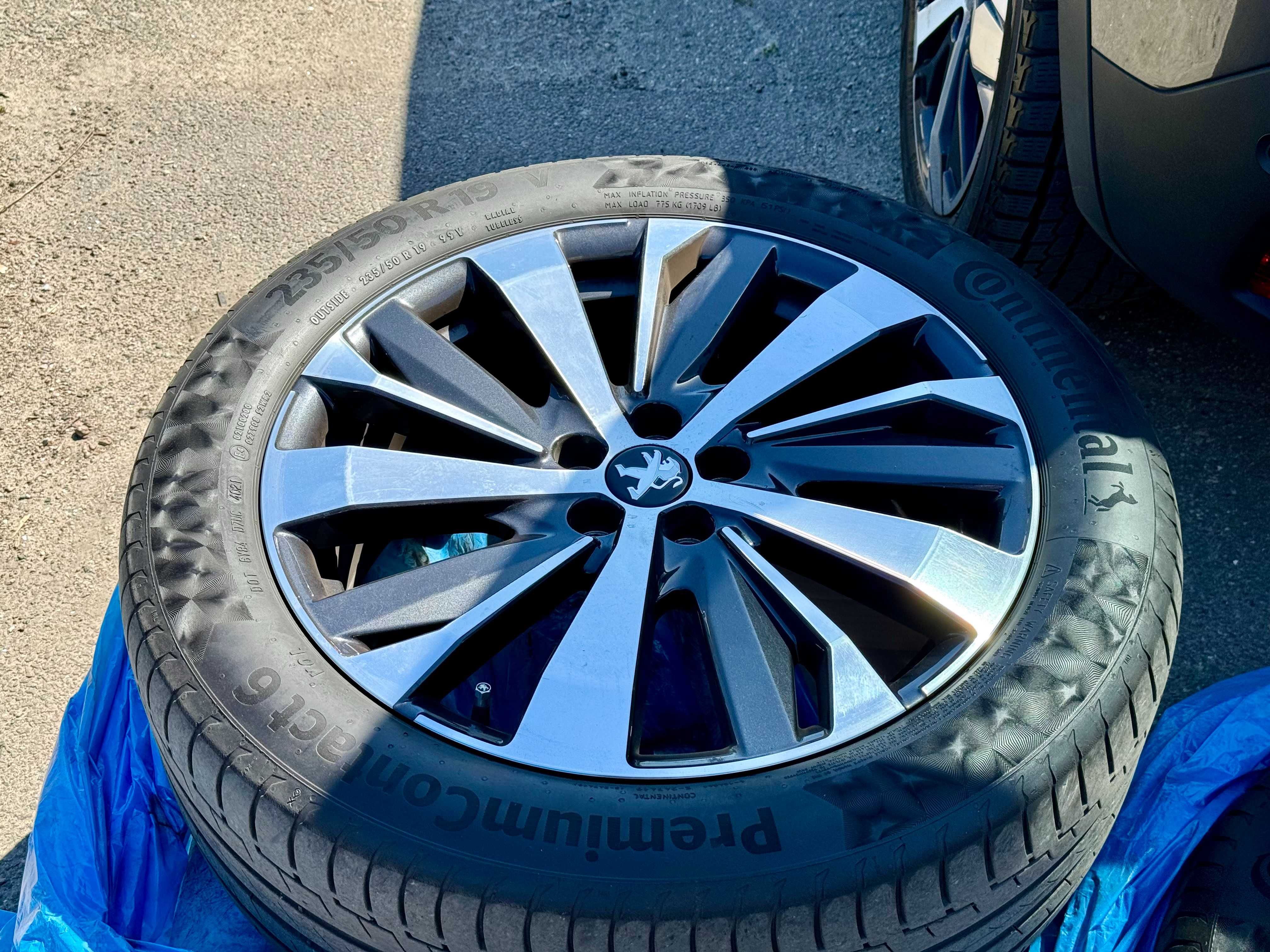 Peugeot 3008 5008 диски + резина 235/50 R19 Continental Premium 6