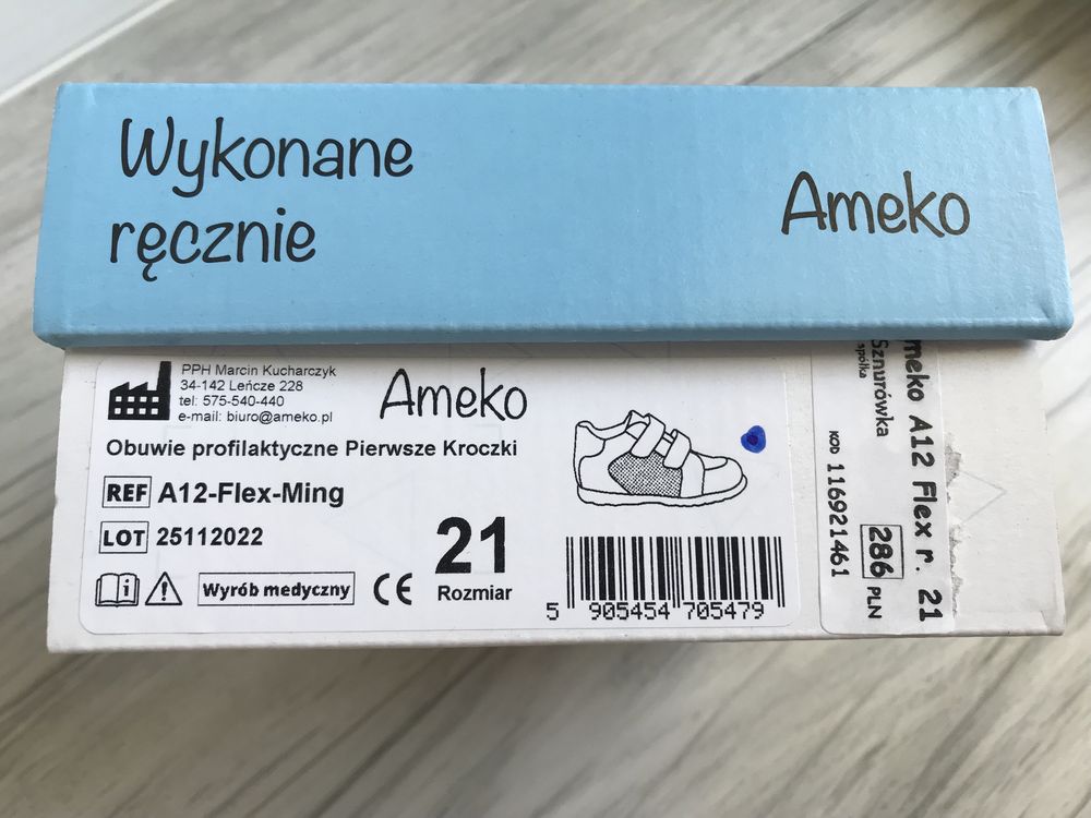 21 trzewiki buty wiosenne profilaktyczne Ameko