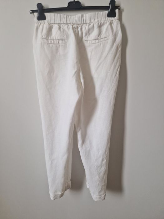 Брюки лляні, білі, peserico, розмір 42IT