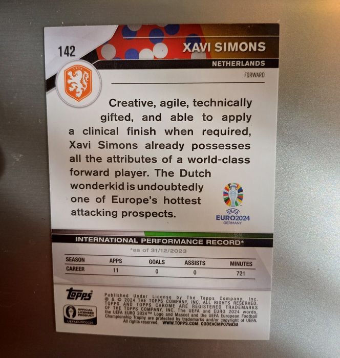 Xaxi Simons - Netherlands - /199