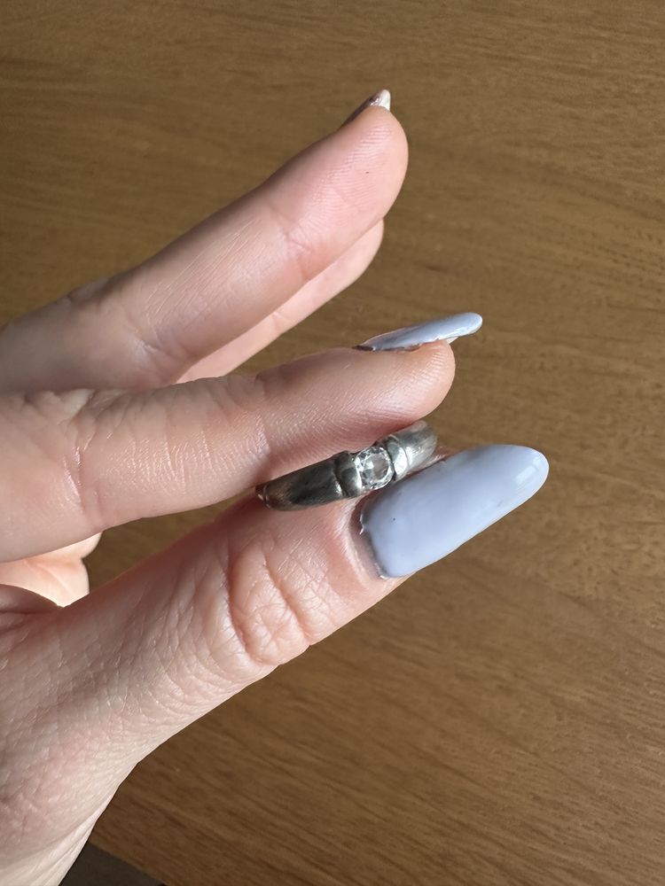 Pierścionki damskie obrączki srebro 925 19 mm kryształ górski cyrkonia