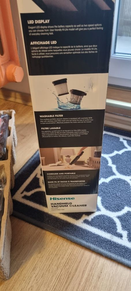 Odkurzacz bezprzewodowy Hisense NOWY
