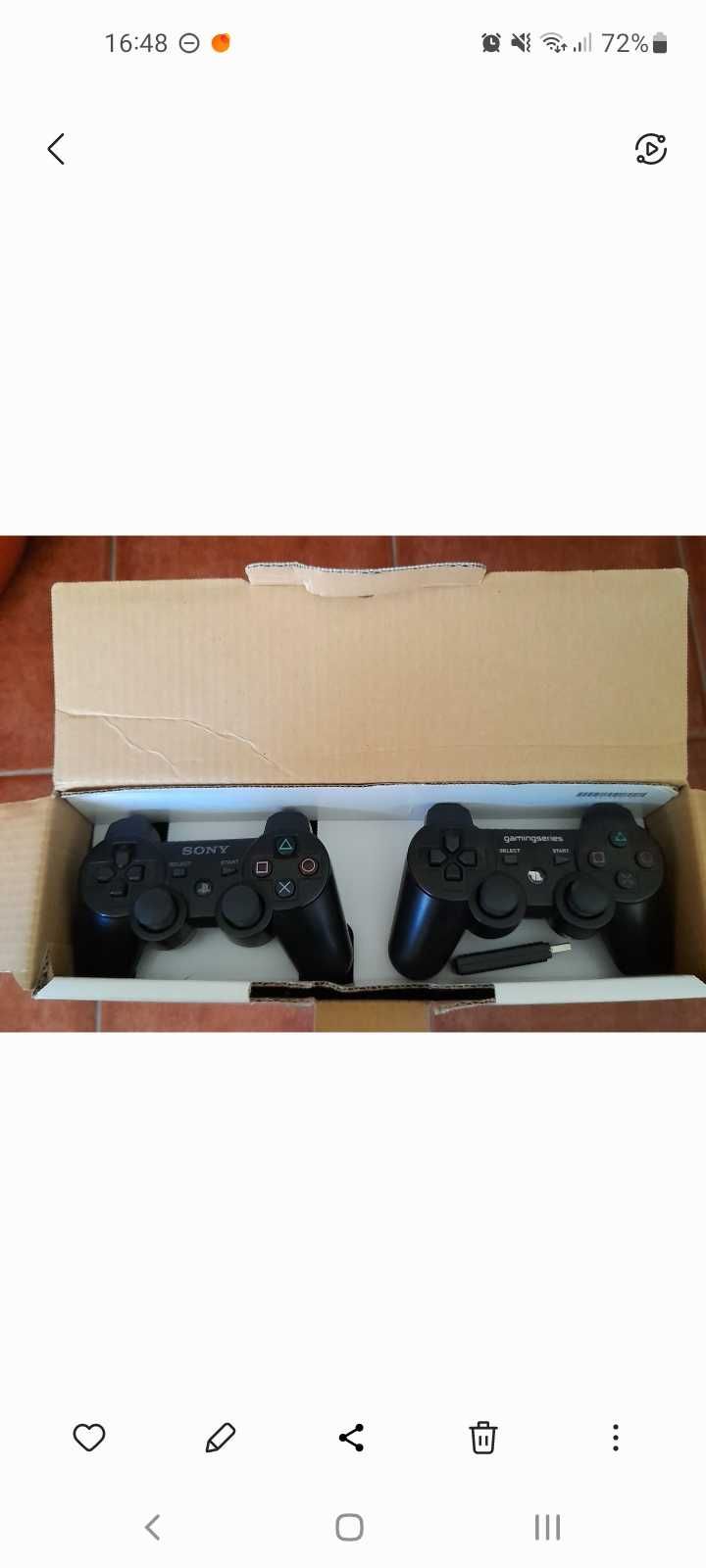 PS3 Super Slim 12gb+Disco 500gb+11 jogos+2 Comandos