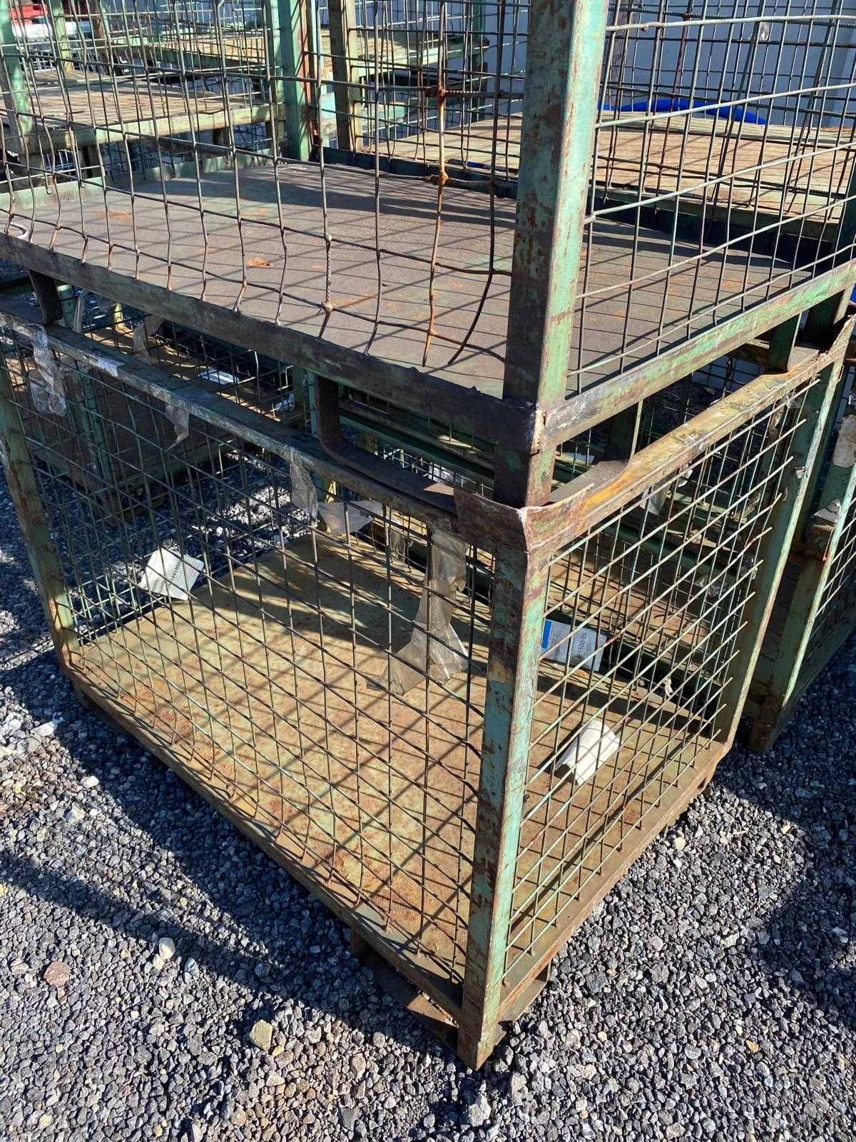 Skrzyniopaleta Kosz metalowy kosze Gitterbox  pojemnik siatkowy