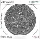 Gibraltar - - - 1 Crown - 1994 - - - "A Casa Vazia" - - - Moeda
