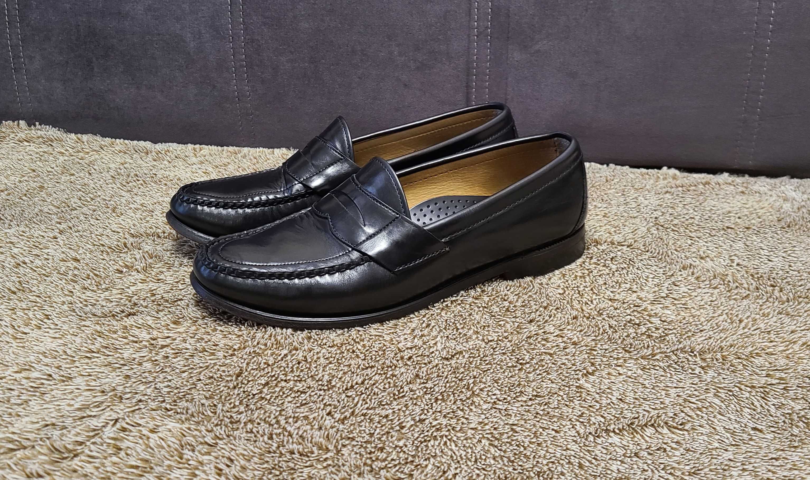 Шикарные мужские кожаные туфли лоферы от американского бренда SEBAGO