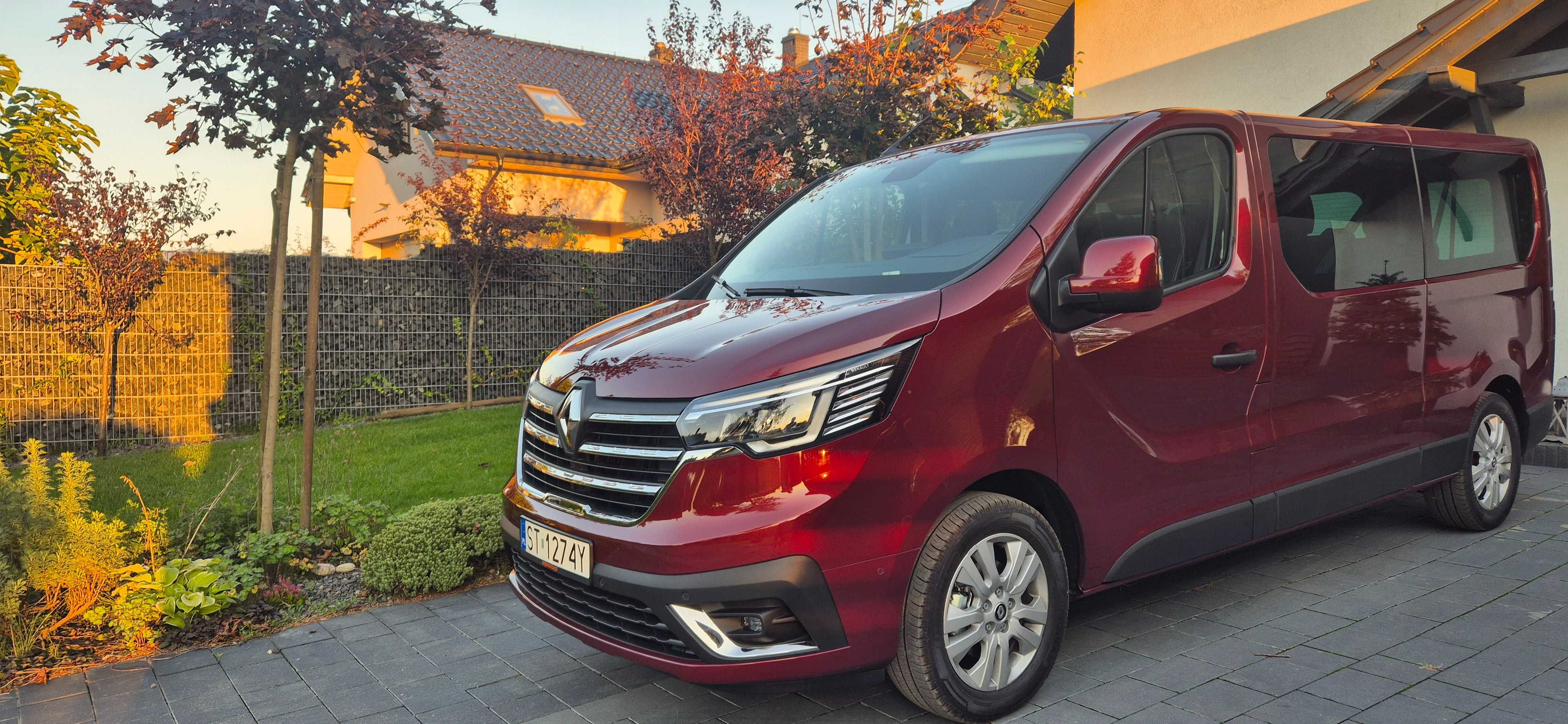 Wynajem Busa bus Renault Trafic 9 osobowy NOWY Automat Jastrzębie Żory