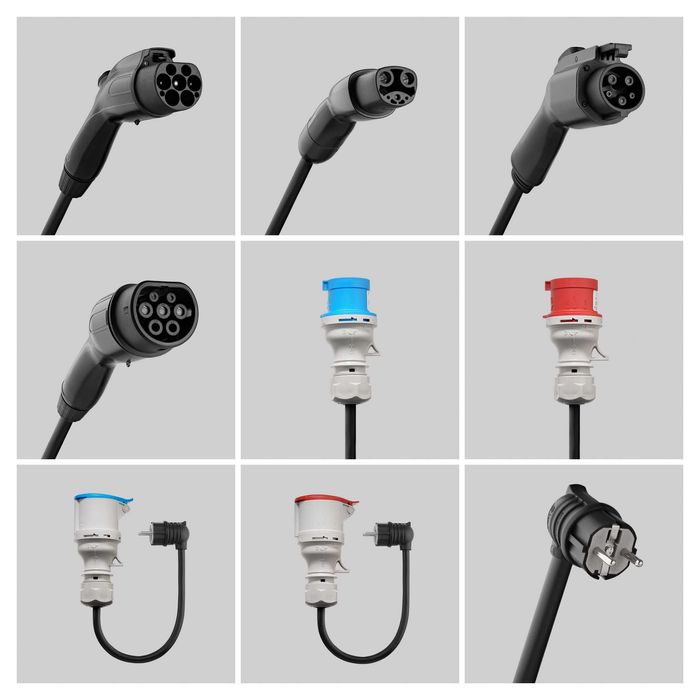 Зарядна станція Eveus Light 16-32-40-48А Type 1 GBT Type 2 NACS