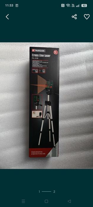 Laser krzyżowy ze statywem