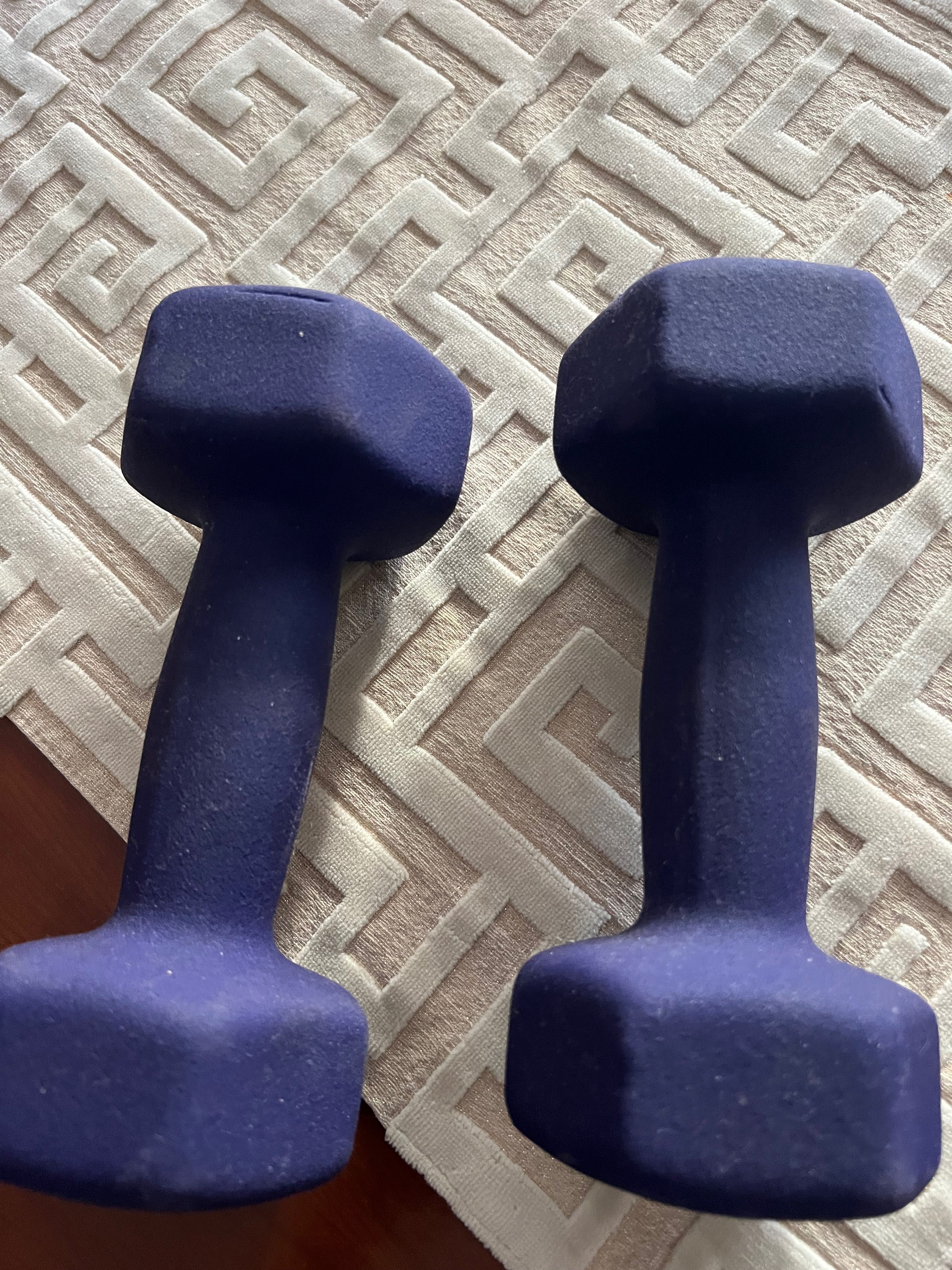 Halteres de ferro revestidos neopreno. Par de 4kg Unofit