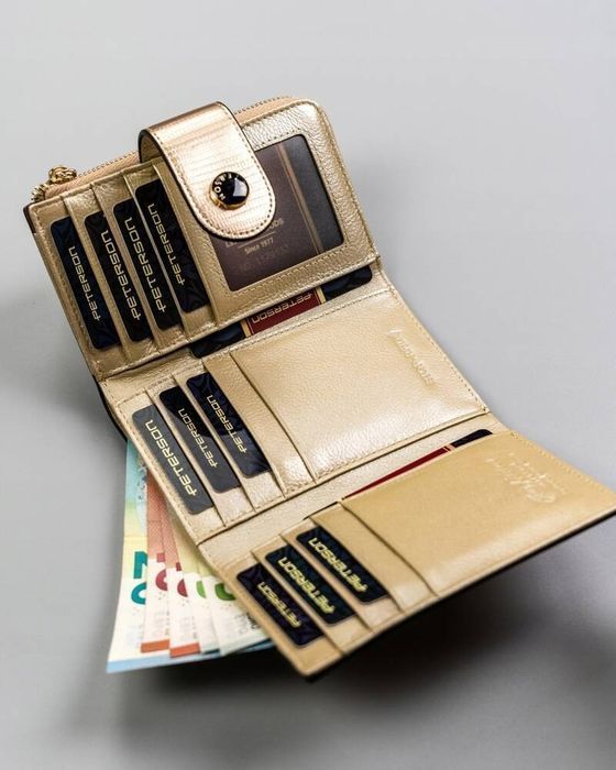 elegancki, skórzany portfel damski - peterson