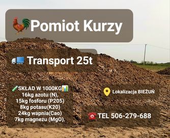 Obornik kurzy, Pomiot kurzy, Kurzak transport