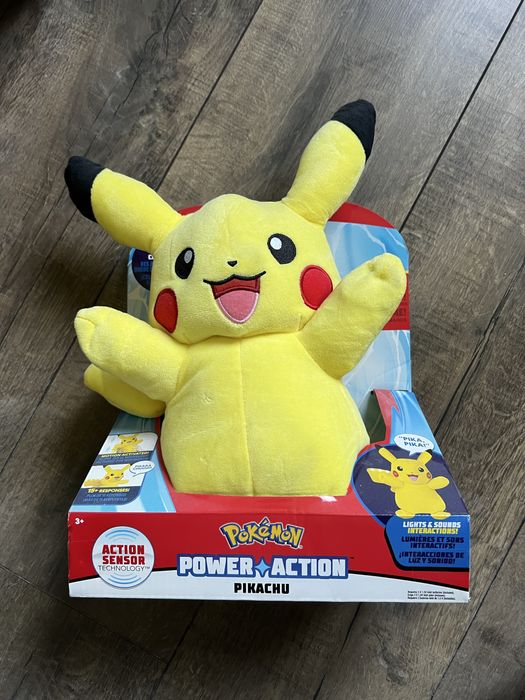 Maskotka Interaktywna pluszak Pokemon Pikachu 30 cm oryginalna nowa