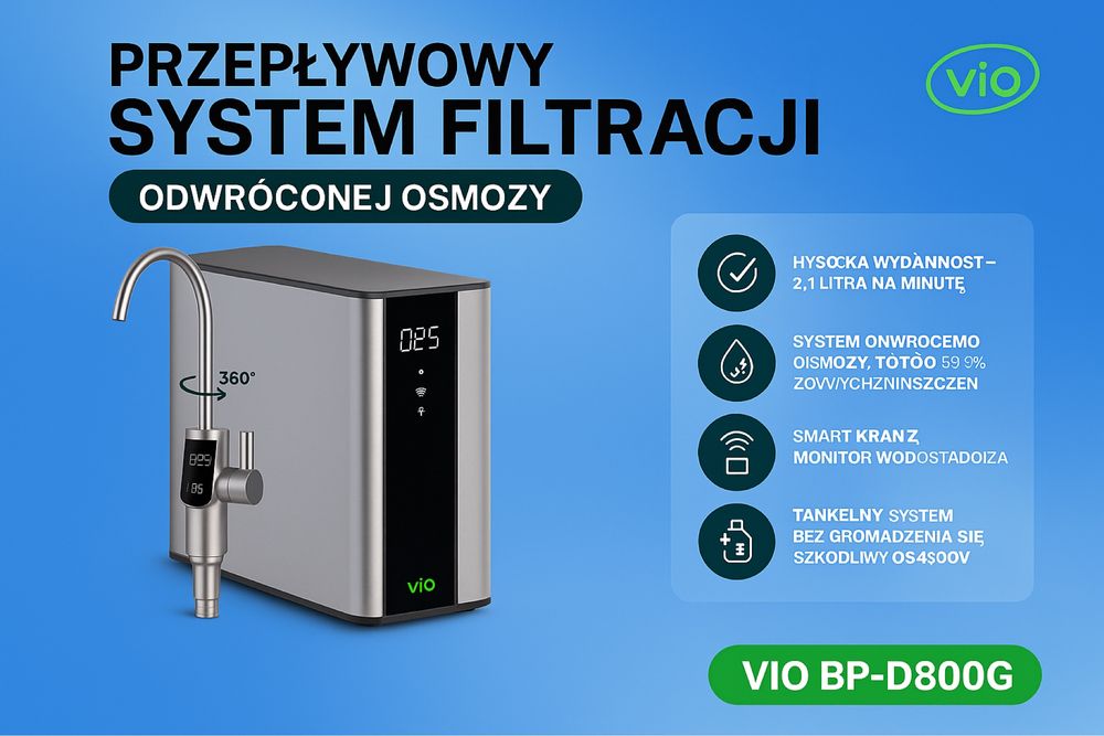 ViO BP-D800G – Profesjonalny system uzdatniania wody do Twojej kuchni
