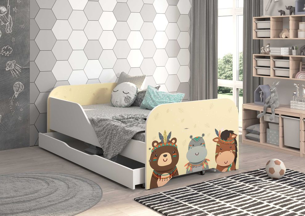 Łóżko MIKI dziecięce 160x80 + materac + szuflada GRATIS !