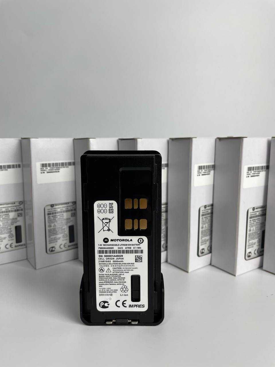 Набір із 10 батарей та 10 кліпсів 5000 mAh до радіостанції Motorola DP