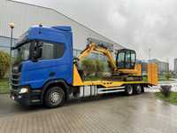 Laweta transport maszyn rolniczych budowlanych jcb CAT case