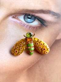 Broszka Unikat Swet Romance USA owad pszczoła motyl przypinka
