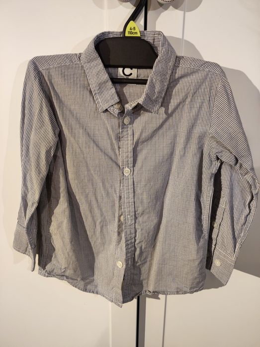 Cubus elegancka koszula w kratę niebieska Cubus 98