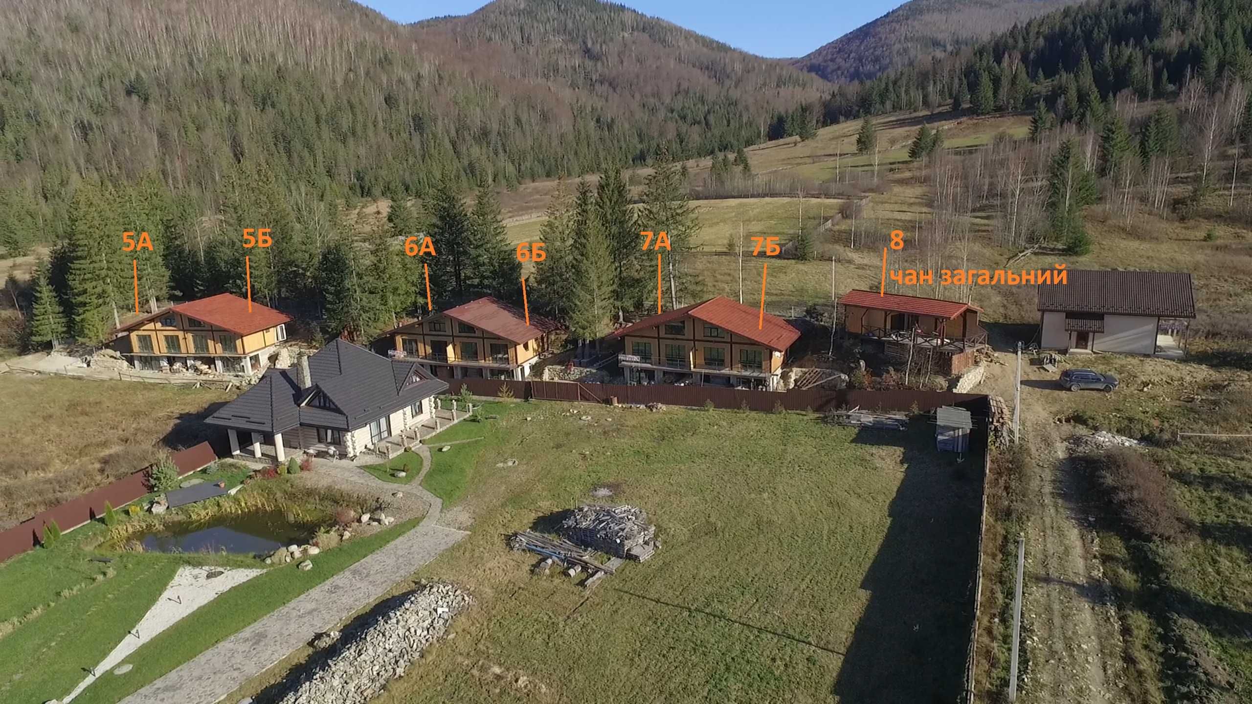 будинок в Карпатах "під ключ" Газ Меблі Камін Чан Мангал. Упр компанія