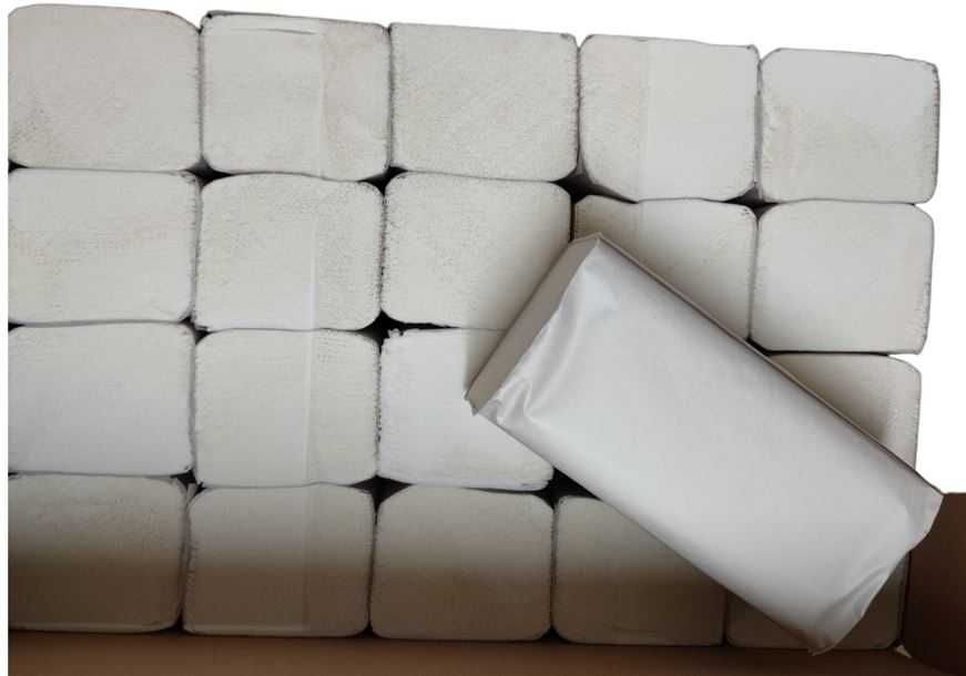 Ręczniki papierowe ZZ białe II warst. 100% celuloza, 3000szt
