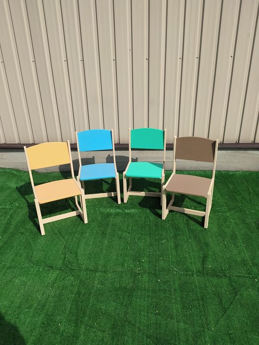 Детские стульчики из натурального дерева