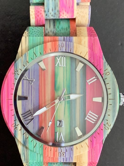 Zegarek z drewna unisex