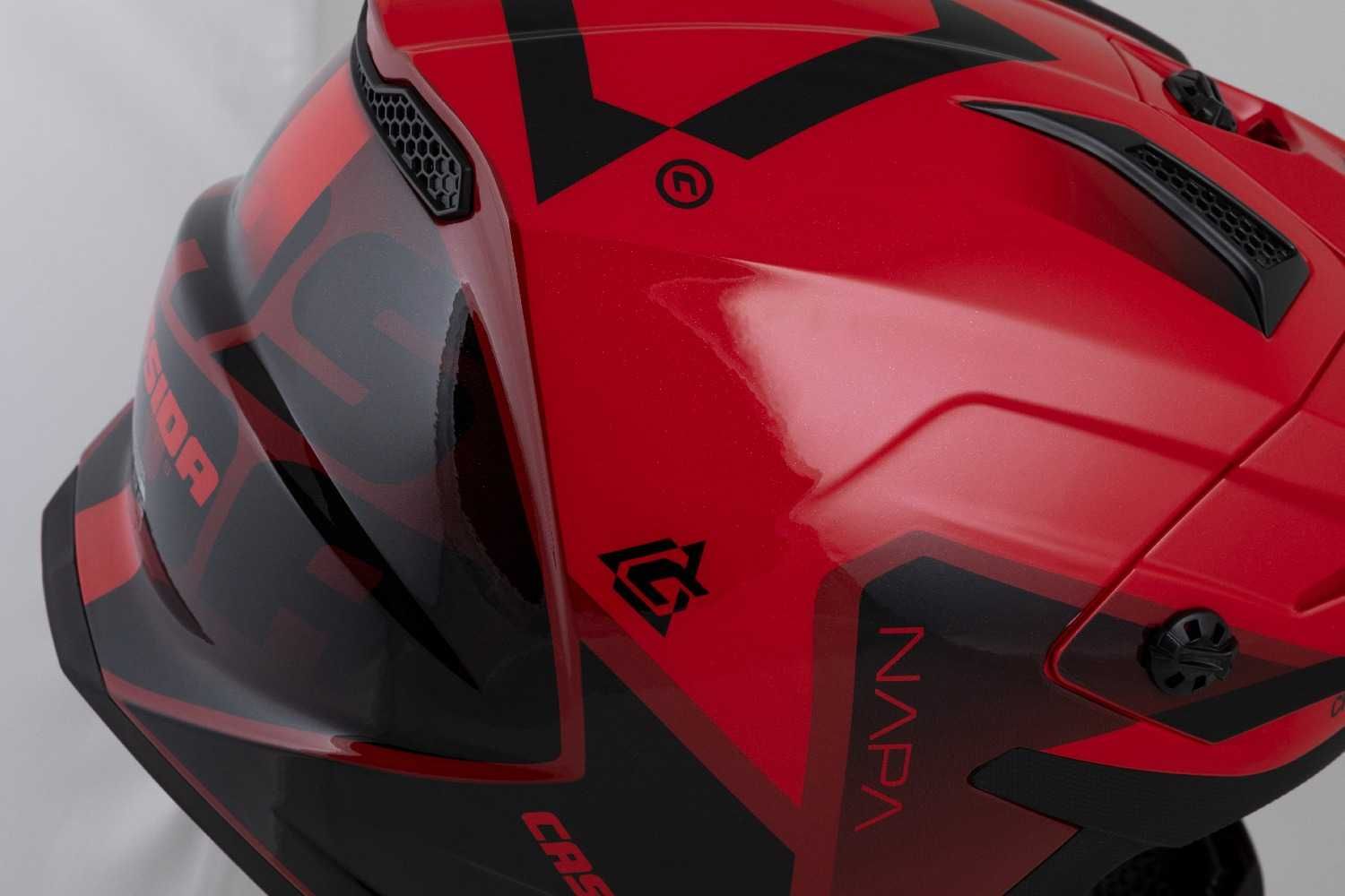 Kask Motocyklowy CASSIDA CROSS CUP2 Pod interkom XS-XXL +KOMINIARKA
