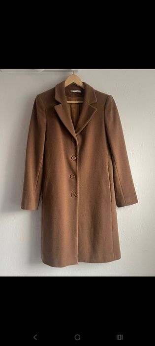 Płaszcz damski 80% wwełna M