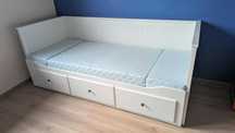 Łóżko HEMNES Leżanka z 3 szufladami z materacem 80x200 cm