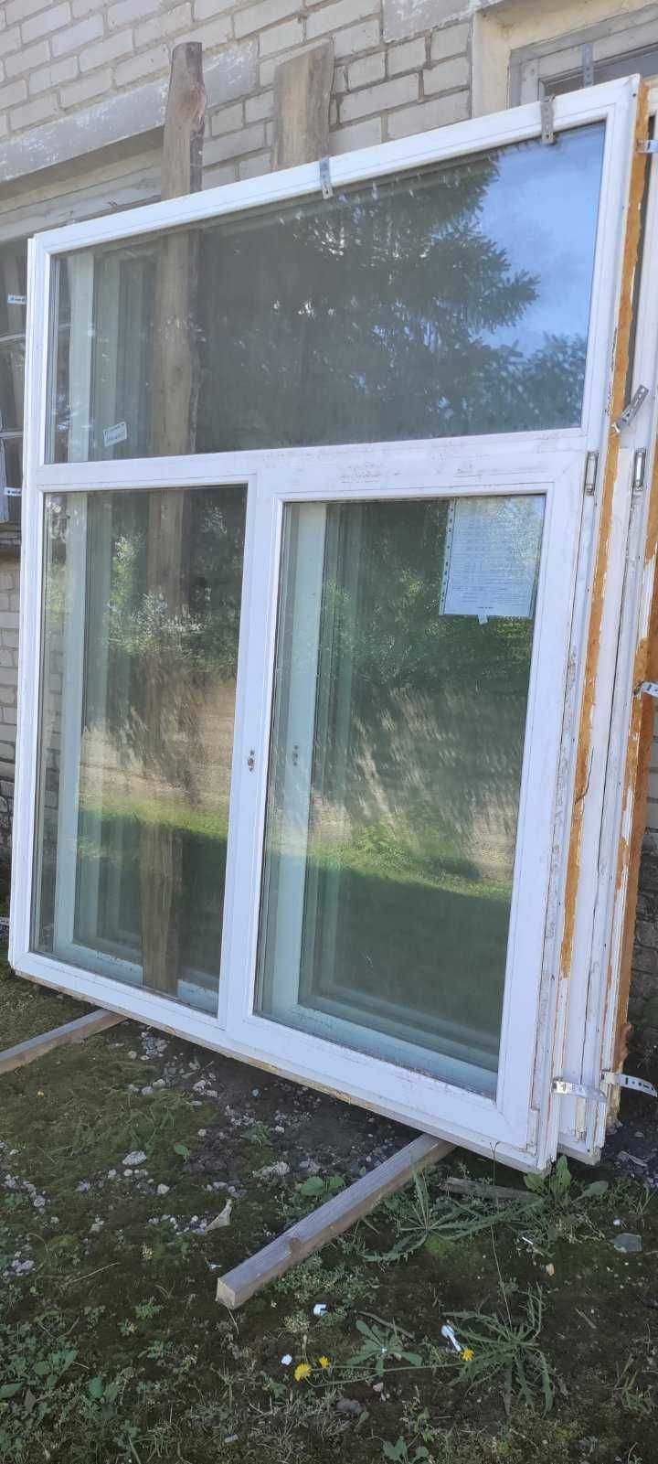 Вікна ПВХ вживані. Б/у окна металло-пластиковые