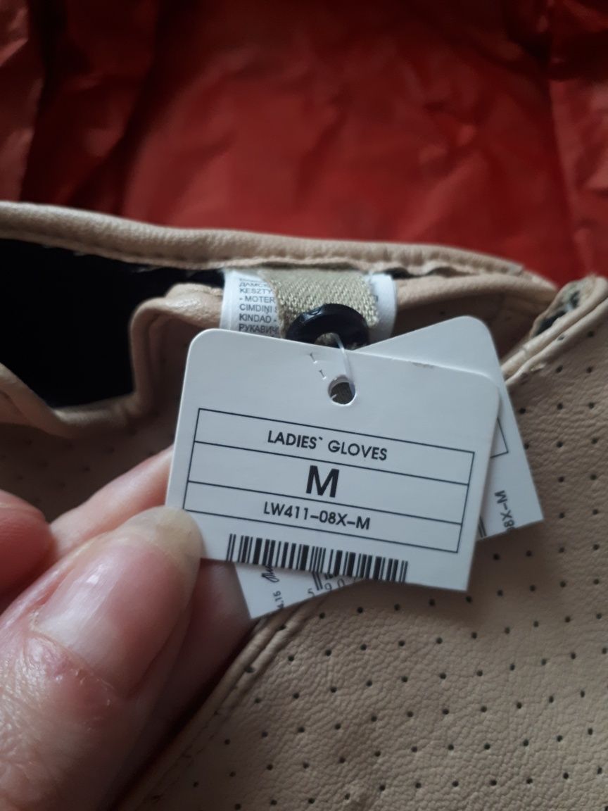 Rękawiczki skórkowe rozm M nowe super prezent