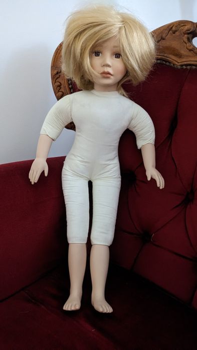 Lalka kolekcjonerska PUPPE porcelanowa twarz